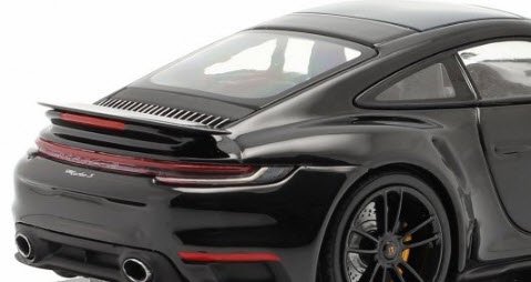 ミニチャンプス 413069491 1/43 ポルシェ 911 (992) Turbo S 2020 ブラック / ブラックホイール - ミニチャンプス専門店  【Minichamps World】