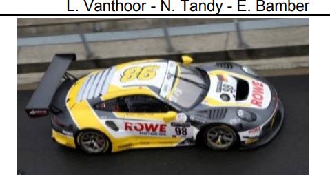 スパーク 18SB016 1/18 Porsche 911 GT3 R No.98 ROWE Racing Winner 24H Spa 2020  L.Vanthoor N.Tandy - ミニチャンプス専門店　【Minichamps World】