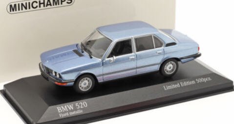 ミニチャンプス 943023004 1/43 BMW 520 1974 fjord ブルーメタリック 特注品 - ミニチャンプス専門店　 【Minichamps World】