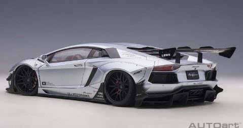 オートアート AUTOart 79181 1/18 リバティーウォーク LB-WORKS ランボルギーニ アヴェンタドール リミテッドエディション  (マット・メタリック・シルバー) - ミニチャンプス専門店 【Minichamps World】