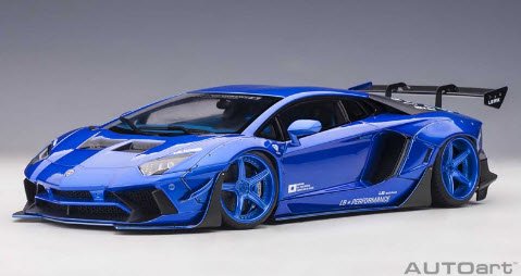 オートアート AUTOart 79183 1/18 リバティーウォーク LB-WORKS ランボルギーニ アヴェンタドール リミテッドエディション  (ハイパー・ブルー) - ミニチャンプス専門店 【Minichamps World】