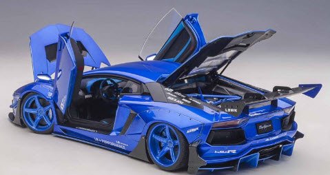 オートアート AUTOart 79183 1/18 リバティーウォーク LB-WORKS ランボルギーニ アヴェンタドール リミテッドエディション ( ハイパー・ブルー) - ミニチャンプス専門店 【Minichamps World】