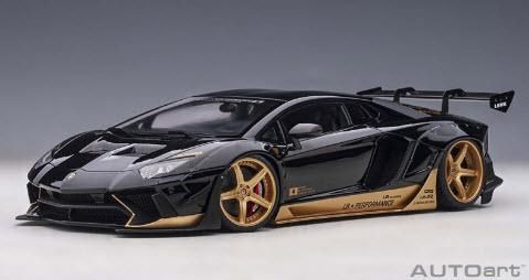 オートアート AUTOart 79184 1/18 リバティーウォーク LB-WORKS ランボルギーニ アヴェンタドール リミテッドエディション  (ブラック/ゴールド・アクセント) - ミニチャンプス専門店　【Minichamps World】