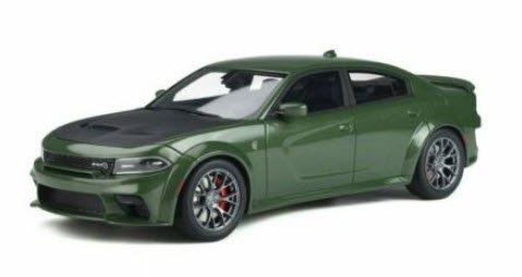 GTスピリット GTS303 1/18 ダッジ チャージャー SRT Hellcat Widebody 2020 グリーンメタリック -  ミニチャンプス専門店　【Minichamps World】