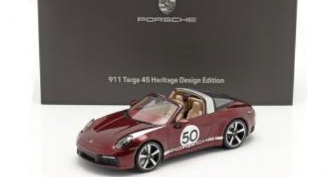 スパーク WAP0219110MTRG 1/18 ポルシェ 911 (992) Targa 4S Heritage Edition #50 2020  チェリー レッド 特注品 ケース付 - ミニチャンプス専門店 【Minichamps World】