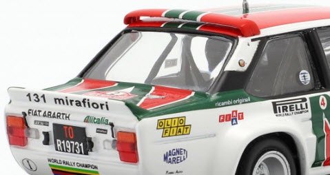 CMR WRC013 1/43 フィアット 131 Abarth #2 4th モンテカルロ ラリー 1978 Rohrl / Geistdorfer  - ミニチャンプス専門店　【Minichamps World】