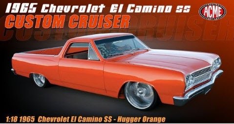 ACME A1805412 1/18 1965 El Camino SS Custom Cruisers-Custom Orange Metallic  - ミニチャンプス専門店　【Minichamps World】