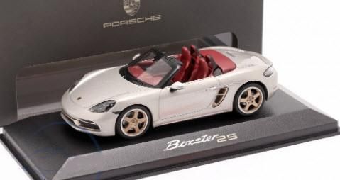 ミニチャンプス WAP0202020MM7Z 1/43 ポルシェ 718 (982) Boxster 25 Years GT シルバーメタリック  Porsche 特注品 - ミニチャンプス専門店　【Minichamps World】