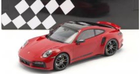 ミニチャンプス 155069070 1/18 ポルシェ 911 (992) ターボ S 2020 レッド - ミニチャンプス専門店　 【Minichamps World】