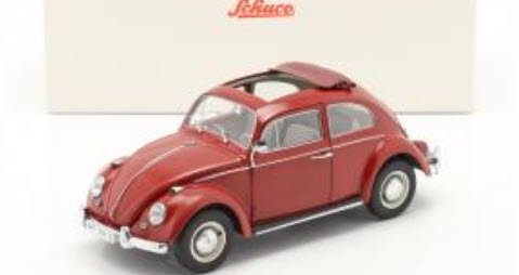 シュコー 450043300 1/18 フォルクスワーゲン VW ビートル フォールディングルーフ 1963 レッド - ミニチャンプス専門店　 【Minichamps World】