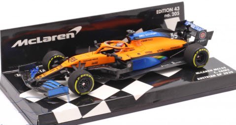 ミニチャンプス 537204455 1/43 マクラーレン ルノー MCL35 #55 カルロス・サインツJr. オーストリアGP 2020 -  ミニチャンプス専門店　【Minichamps World】