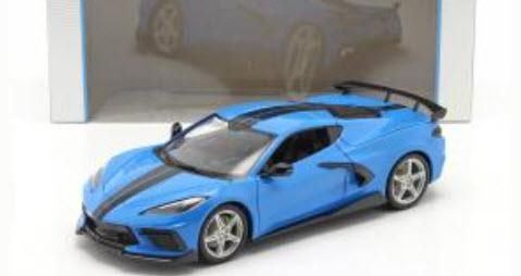 Maisto ミニカー 1:24 シボレー コルベット ターコイズ No.200