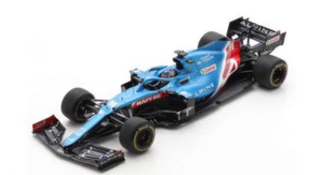 スパーク 18S580 1/18 Alpine A521 No.14 Alpine F1 Team Bahrain GP 2021 Fernando  Alonso - ミニチャンプス専門店 【Minichamps World】