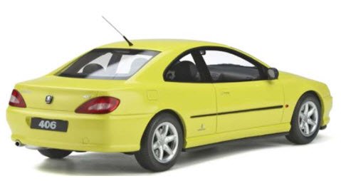 OTTO オットー OTM897 1/18 プジョー 406 V6 クーペ (イエロー) - ミニチャンプス専門店　【Minichamps World】