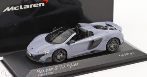 ミニチャンプス 537154434 1/43 マクラーレン 675LT Spider 2016 ceramic グレイ - ミニチャンプス専門店　 【Minichamps World】