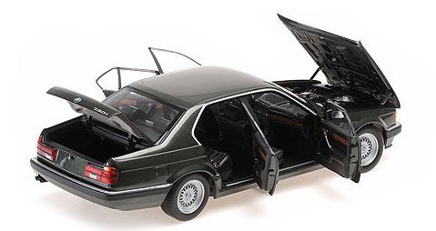 ミニチャンプス 100023004 1/18 BMW 730I (E32) 1986 グリーンメタリック - ミニチャンプス専門店　 【Minichamps World】