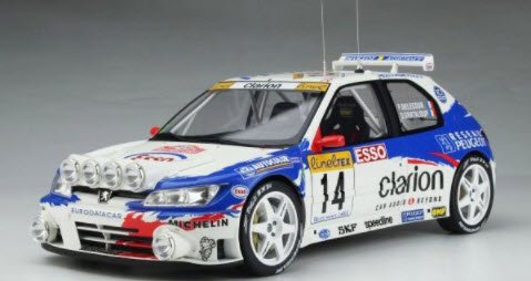 カスタム品 1/18 Solido プジョー 306 Maxi WRC 1998