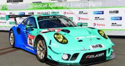 スパーク SG758 1/43 Porsche 911 GT3 R No.33 Falken Motorsports 9th 