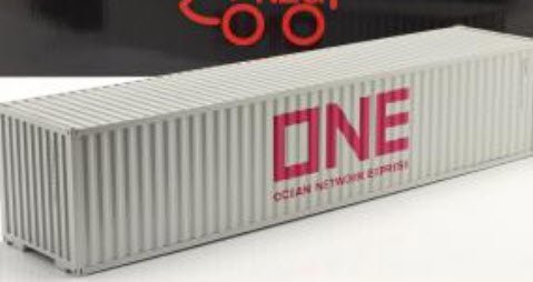 NZG LX97800003 1/18 40 FT Container Ocean Network Express (ONE) ホワイト コンテナ -  ミニチャンプス専門店 【Minichamps World】