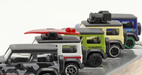 Majorette 1/64 5-car set Suzuki Jimny スズキ ジムニー - ミニチャンプス専門店 【Minichamps  World】