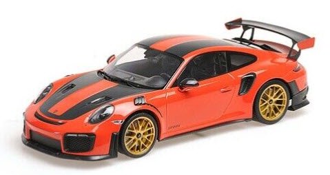 ミニチャンプス 155068305 1/18 ポルシェ 911 (991.2) GT2RS 2018 オレンジ/ ヴァイザッハ パッケージ  /ゴールドマグネシウムホイール - ミニチャンプス専門店 【Minichamps World】