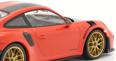 ミニチャンプス 155068305 1/18 ポルシェ 911 (991.2) GT2RS 2018 オレンジ/ ヴァイザッハ パッケージ  /ゴールドマグネシウムホイール - ミニチャンプス専門店　【Minichamps World】