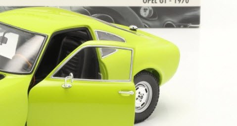 ミニチャンプス 180049032 1/18 オペル GT 1970 ライトグリーン 
