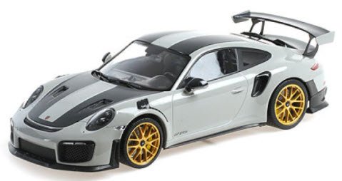 ミニチャンプス 155068304 1/18 ポルシェ 911 (991.2) GT2RS 2018 チョーク (白系)/ヴァイザッハ  パッケージ/ゴールドマグネ - ミニチャンプス専門店　【Minichamps World】