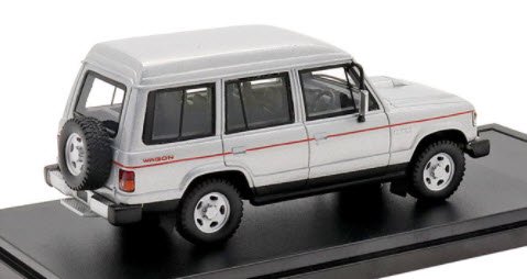 インターアライド Hi Story HS341SL 1/43 MITSUBISHI PAJERO ESTATE WAGON XL (1988)  グレースシルバー/ソリッドブラック - ミニチャンプス専門店 【Minichamps World】