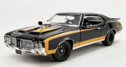 ACME A1805621 1/18 1972 Oldsmobile 442 - Hurst - Drag Outlaw - Black -  ミニチャンプス専門店　【Minichamps World】