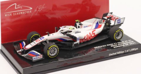 ミニチャンプス 417210147 1/43 ウラルカリ ハース F1チーム VF-21 #47 ミック・シューマッハ バーレーンGP 2021 -  ミニチャンプス専門店　【Minichamps World】