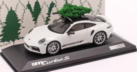 ミニチャンプス WAP0208110NTBS 1/43 ポルシェ 911 (992) Turbo S Christmas Edition 2021  ホワイト クリスマス ツリー Porsche 特注品 - ミニチャンプス専門店　【Minichamps World】
