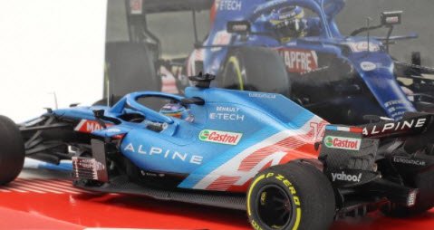 ミニチャンプス 447210114 1/43 Alpine A521 #14 バーレーンGP F1 2021 フェルナンド・アロンソ 特注品 -  ミニチャンプス専門店　【Minichamps World】