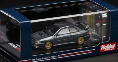 インターアライド Hi Story HJ641041GM 1/64 スバル インプレッサ 22B STi Version (GC8改) /  エンジンディスプレイモデル付 クールグレーメタリック - ミニチャンプス専門店 【Minichamps World】