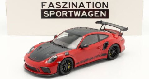 ミニチャンプス 153068223 1/18 ポルシェ 911 (991 II) GT3 RS Weissach Package 2019  guards レッド / ブラック ホイール 特注品 - ミニチャンプス専門店　【Minichamps World】