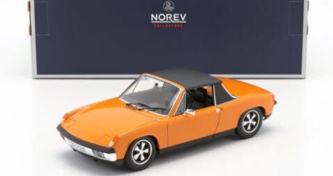 ノレブ 187688 1/18 VW-Porsche 914/6 1973 オレンジ - ミニチャンプス