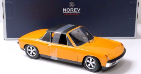 ノレブ 187688 1/18 VW-Porsche 914/6 1973 オレンジ - ミニチャンプス