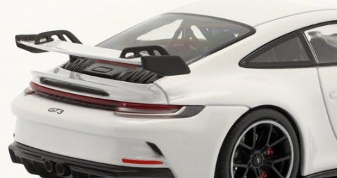 ミニチャンプス 1/43 ポルシェ 911 992 GT3 ホワイト ブラックリム 200