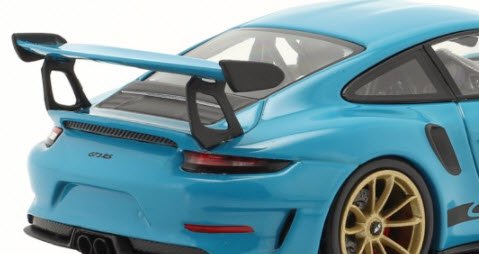 ミニチャンプス 413067046 1/43 ポルシェ 911 (991 II) GT3 RS 2018 マイアミ ブルー / ゴールド ホイール  Porsche 特注品 - ミニチャンプス専門店　【Minichamps World】