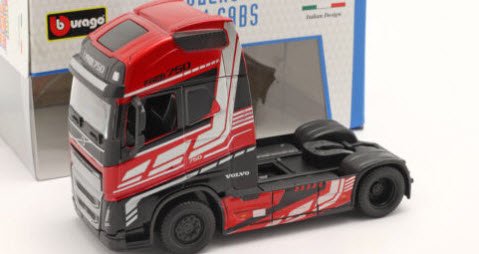 ブラーゴ Bburago 32203 1/43 ボルボ FH16 Globetrotter 750 XXL Truck レッド / ブラック -  ミニチャンプス専門店　【Minichamps World】