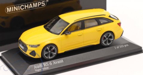 ミニチャンプス 413018016 1/43 アウディ RS 6 Avant 2019 vegas イエロー - ミニチャンプス専門店  【Minichamps World】