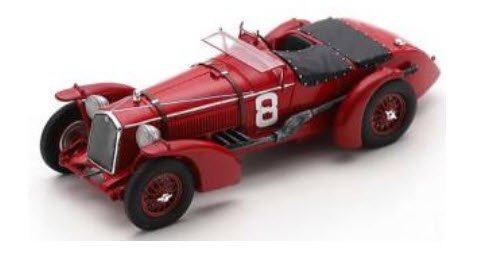 スパーク 43LM32 1/43 Alfa Romeo 8C No.8 Winner 24H Le Mans 1932 R