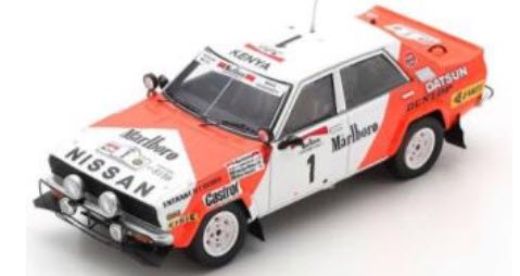 スパーク S7770 1/43 Datsun Violet GT No.1 Winner Rally Safari 1982