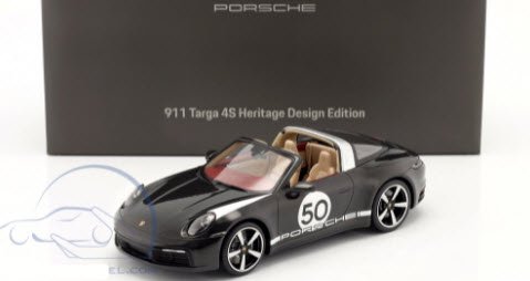 スパーク WAP0219170NC9X 1/18 ポルシェ 911 (992) Targa 4S #50 Heritage Edition ブラック  Porsche 特注品 ケース付 - ミニチャンプス専門店　【Minichamps World】