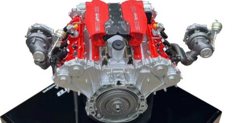 TopArt Collection TPC-E001 1/6 488 GTB ENGINE - ミニチャンプス専門