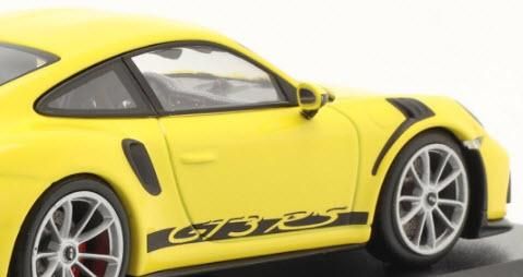 ミニチャンプス 413067050 1/43 ポルシェ 911 (991 II) GT3 RS 2018 レーシング イエロー / シルバー ホイール  Porsche 特注品 - ミニチャンプス専門店 【Minichamps World】