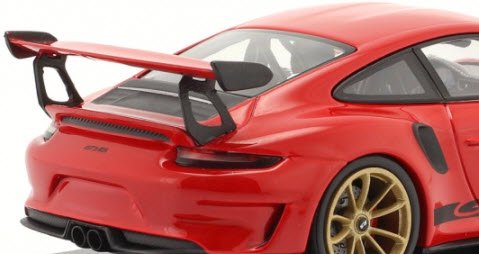 ミニチャンプス 413067069 1/43 ポルシェ 911 (991 II) GT3 RS 2018 guards レッド / ゴールド ホイール  Porsche 特注品 - ミニチャンプス専門店　【Minichamps World】