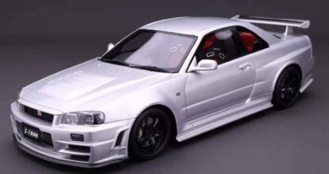 ONEMODEL 22A01-07 1/18 Nismo R34 GT-R Z-tune Silver 