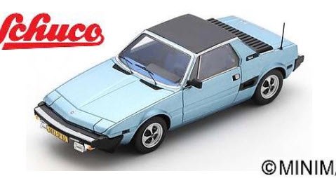 シュコー Schuco 450924800 1/43 Fiat Bertone X1/9 1983 - Metallic blue -  ミニチャンプス専門店　【Minichamps World】
