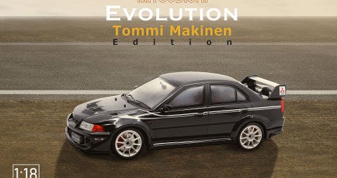 POP RACE 855375 1/18 Mitsubishi Evolution Tommi Makinen Edition